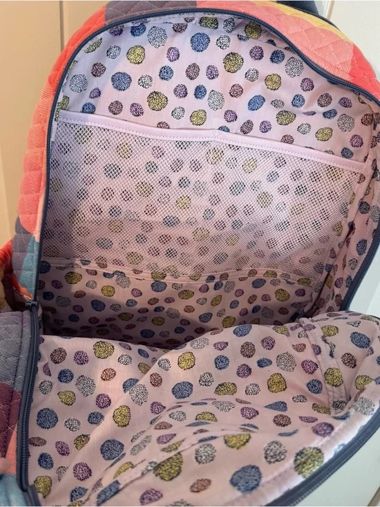 Colorblock Quilted Backpack - Multi Color - Picture 5 of 7